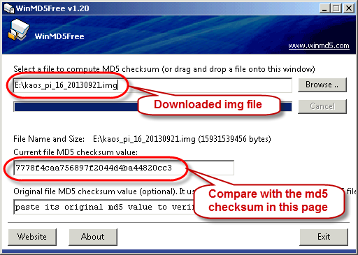 Checksum Verification
